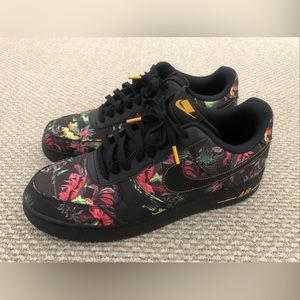 Nike mens Air Force 1 flower sneakers size 12